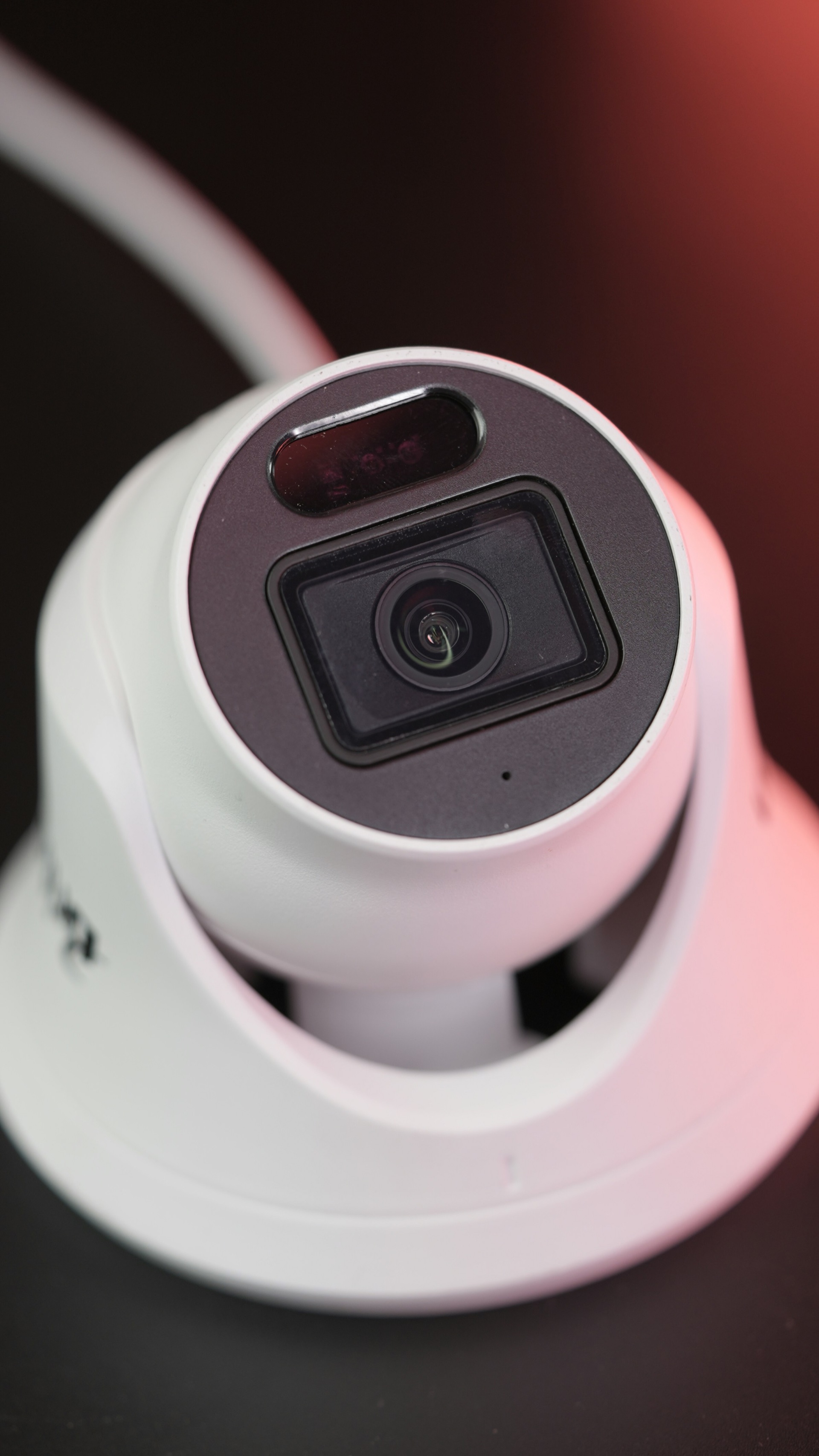 Hikvision turret CCTV camera close-up